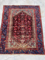 4’8 x 5’10 Antique Turkish Kula Rug #2517ML - Blue Parakeet Rugs