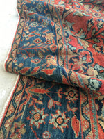 9’5 x 11’10 Antique Persian Mahal Rug / 9x12 vintage rug (#1257) - Blue Parakeet Rugs