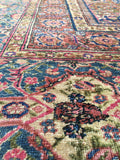 9’10 x 13’5 Antique Persian Tabriz Rug /  Large Antique Rug (#924) - Blue Parakeet Rugs