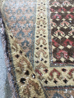 4’2 x 12’ Persian Tabriz Runner / rug runner / (#400) - Blue Parakeet Rugs