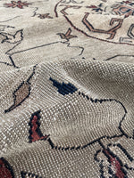 6’2 x 9’ Antique Khotan Rug - Blue Parakeet Rugs