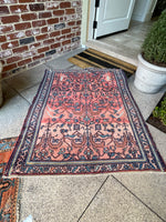 3’9 x 4’6 Antique Persian rug #2239 - Blue Parakeet Rugs