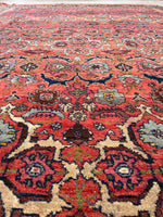 7'10 x 13' Antique Persian Iron rug Bidjar #2234 / 8x13 Vintage Rug - Blue Parakeet Rugs