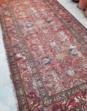 5’ x 9’10 Persian Gharajeh Heriz Rug - Blue Parakeet Rugs