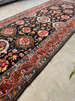 7' x 14'9" Antique Persian Bakhtiari / Long and Narrow Rug - Blue Parakeet Rugs