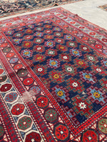 3’9 x 5’ Antique Persian rug #2364 - Blue Parakeet Rugs