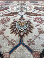 9'2  x 11'9 Vintage Samarkand Rug (#1109ML) - Blue Parakeet Rugs