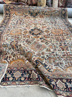 7’7 x 10’3  Late 19th Century Persian Mahal rug (#2371) - Blue Parakeet Rugs
