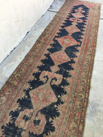 3’ x 13’3 antique Kurdish runner - Blue Parakeet Rugs