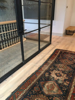 3'7 x 9'7 antique Persian Heriz Runner (#743) - Blue Parakeet Rugs