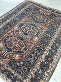 5’7 x 7’ Antique Shiraz Tribal Rug (#1376) - Blue Parakeet Rugs