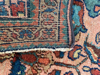 1’10 x 2’11 Antique Persian Lilihan rug #2542 - Blue Parakeet Rugs