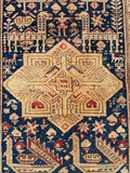 2’10 x 8’8 Antique Akstafa Caucasus Runner #2290 / Vintage skinny runner - Blue Parakeet Rugs