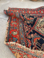 4’ x 6’8 Antique Persian Senneh rug #2305ML - Blue Parakeet Rugs