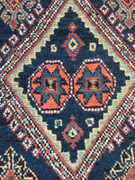 3’4 x 10’9 Antique Kurdish Runner / Kurdistan rug (#937ML) - Blue Parakeet Rugs