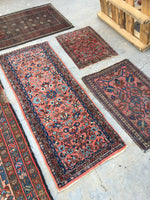 2’6 x 6’4 Antique Lilihan Runner - Blue Parakeet Rugs