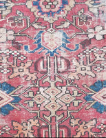 5’ x 9’10 Persian Gharajeh Heriz Rug - Blue Parakeet Rugs