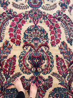 12x20 Ivory Persian Kerman Rug / #JLrug - Blue Parakeet Rugs