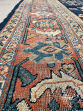 8’2 x 11’9 Antique Persian Mahal rug (#1778) / 8x12 vintage Rug - Blue Parakeet Rugs