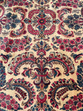12x20 Ivory Persian Kerman Rug / #JLrug - Blue Parakeet Rugs