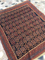 4'4 x 4'11 Antique Paisley Afshar Rug - Blue Parakeet Rugs