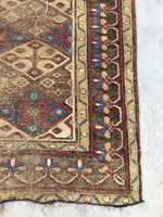 6’1 x 7’10 Antique Persian Mission Malayer - Blue Parakeet Rugs