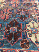 4’2 x 5’8 Antique Persian Afshar Rug (#1320) - Blue Parakeet Rugs