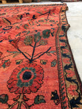 7’3 x 12’1 Antique Mahal Rug - Blue Parakeet Rugs