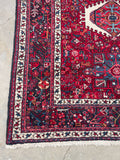 5’2 x 12’8 Vintage Persian Gharajeh Runner #2353 / 5x13 Vintage Runner - Blue Parakeet Rugs