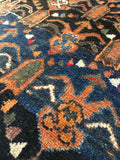 2’10 x 3’10 Persian Vintage Rug - Blue Parakeet Rugs