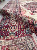 8x11 Antique Persian Kerman rug #2367 - Blue Parakeet Rugs