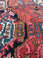 6’6 x 9’2 Beautiful and Bold tribal Heriz rug (#1086) - Blue Parakeet Rugs