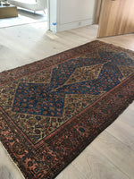 5'2 x 9'4 Antique Persian Ferahan Sarouk / Large Vintage Rug (#229) - Blue Parakeet Rugs