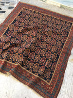4'4 x 4'11 Antique Paisley Afshar Rug - Blue Parakeet Rugs