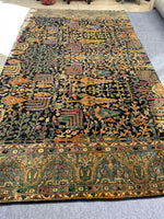 6’5 x 11’5 Finely woven large rug remnant #1978ML - Blue Parakeet Rugs