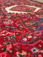 5’2 x 12’8 Vintage Persian Gharajeh Runner #2353 / 5x13 Vintage Runner - Blue Parakeet Rugs