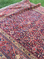 6'4" x 13'5" Antique Mahal Rug - Blue Parakeet Rugs