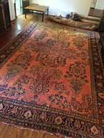 10'5 x 16'1 oversize antique Persian Lilihan rug (#1020) - Blue Parakeet Rugs