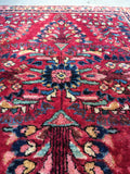 2’ x 2’6 Antique Persian Sarouk mat rug / small 2x3 Persian vintage rug - Blue Parakeet Rugs