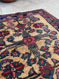 2’3 x 2’9 Antique Lilihan #2422 / Antique Oriental Rug Runner - Blue Parakeet Rugs