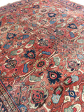 10x14 antique Persian Mahal (Reserved for Sarah) - Blue Parakeet Rugs