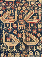 2’10 x 8’8 Antique Akstafa Caucasus Runner #2290 / Vintage skinny runner - Blue Parakeet Rugs