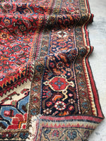 5’5 x 9’ Vintage 1940s rug (#1385) - Blue Parakeet Rugs