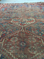 4’8 x 5’9 Persian Shiraz Tribal Rug - Blue Parakeet Rugs