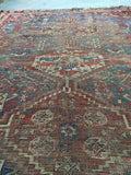 4’8 x 5’9 Persian Shiraz Tribal Rug - Blue Parakeet Rugs
