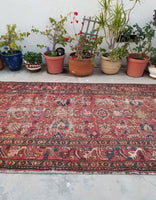 5’ x 9’10 Persian Gharajeh Heriz Rug - Blue Parakeet Rugs
