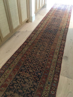 3'2 x 16'7  Love Worn Caucasian Runner (#431) - Blue Parakeet Rugs