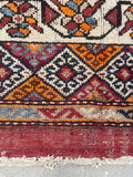 3'9" x 12'9" Kurdish Runner #2274 / Antique Runner / rug runner / Oriental Rug - Blue Parakeet Rugs