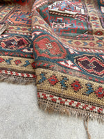 4’2 x 9’2 Antique Caucasian Runner (#1290) - Blue Parakeet Rugs