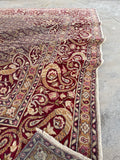 8’3 x 9’10 Antique Lavender Ground Agra Rug #2480 / 8x10 Vintage Rug - Blue Parakeet Rugs